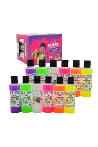 10 Renk Slime Jeli Ve 2 Tüp Sıvı Boraks - Slaym Yapım Seti + toz sim hediyeli !